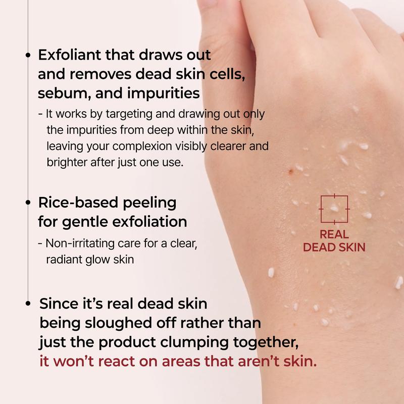 Rub-to-Smooth! Say goodbye to dullness, instantly bright skin.